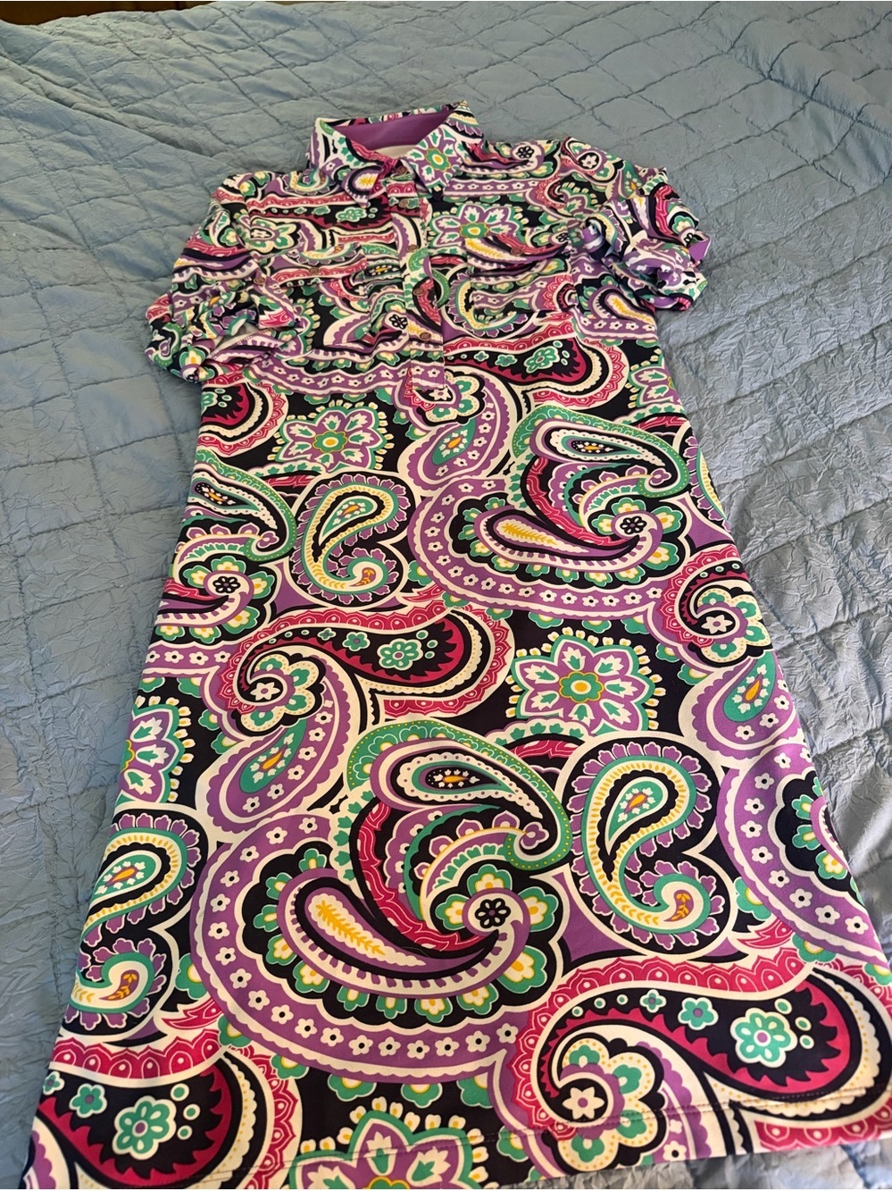 Peter Millar Vibrant Paisley Dress Womens Medium